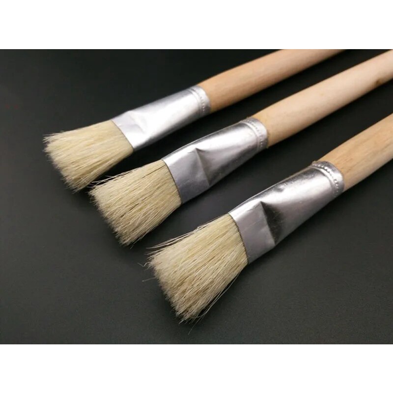 2pcs/Set pig bristles oil painting brush Big row pen Gluing painting