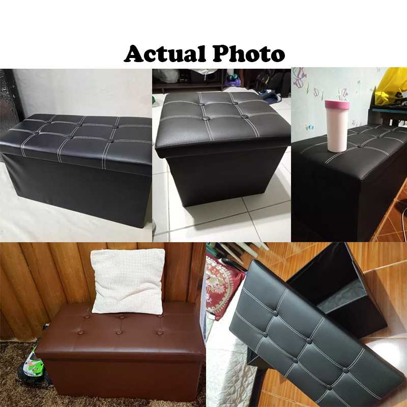 Ottoman Rectangular Sofa Storage Stool Sit Sofa Folding Box Chair