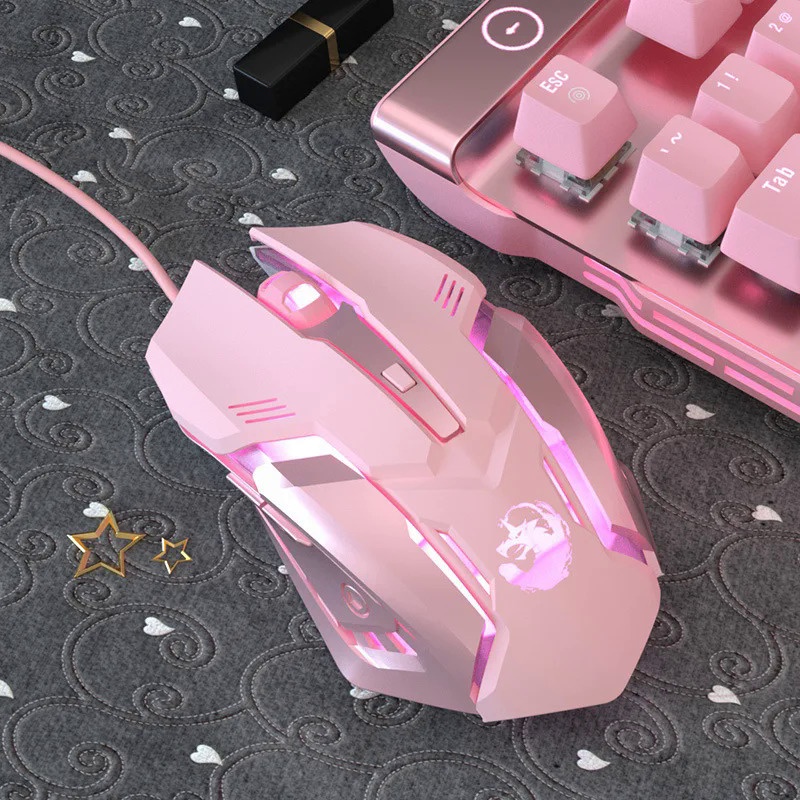 Silent Wired Computer Mouse LED Backlight Ergonomic PC Notebook ...