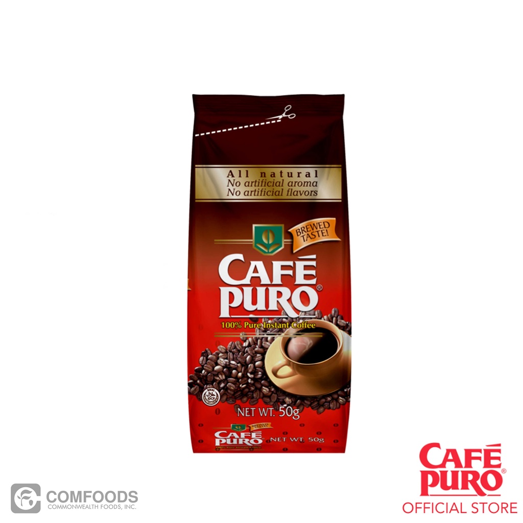 CAFE PURO Instant Coffee 50g Econopack | Shopee Philippines