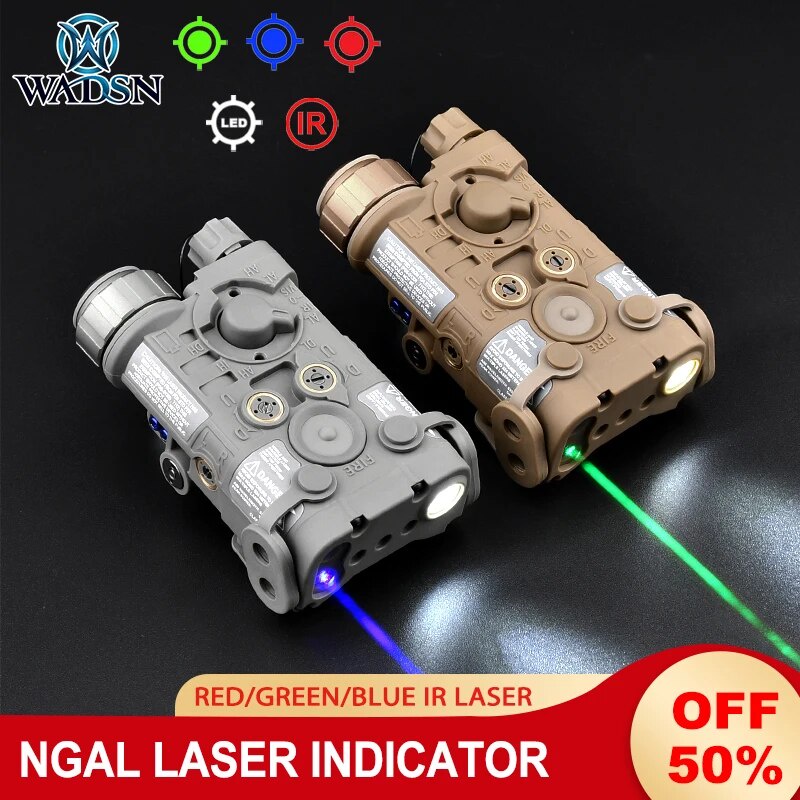 Wadsn Tactical Ngal Red Green Blue Ir Laser Illuminator Dbal A Peq Laser White Light Weapon