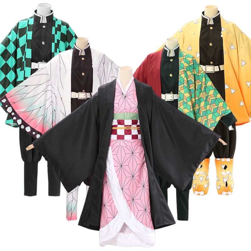 Kids Demon Slayer Cosplay Nezuko Agatsuma Zenitsu Kochou Shinobu ...