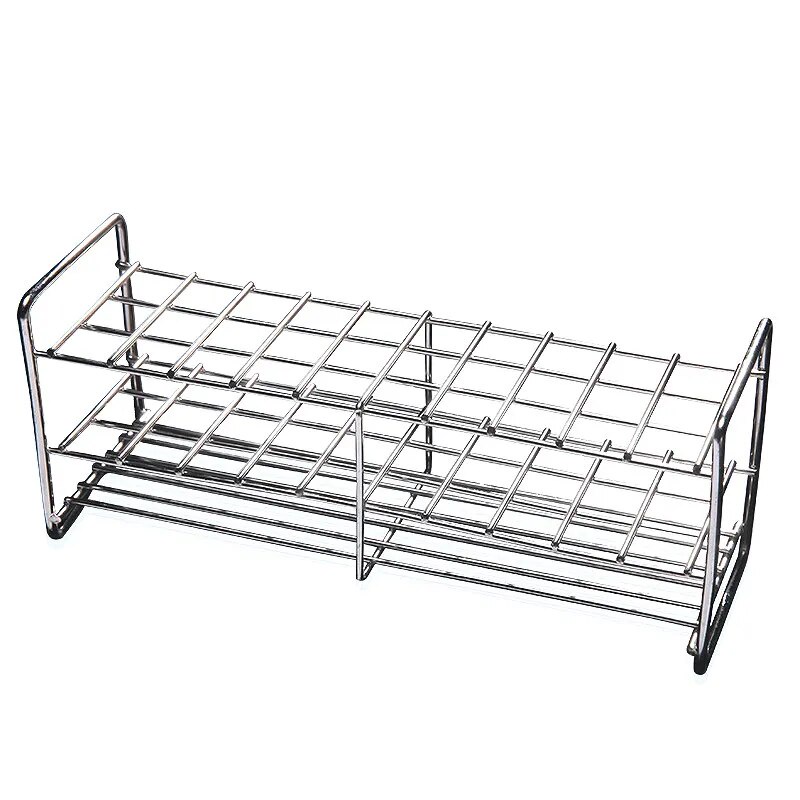 ☪Test Tube Holder Stainless Steel Wire Rack SUS Test Tube Stand For