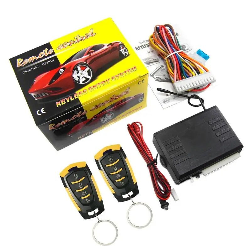 -Car Central Door Lock With Wiring Remote Controller Keyless Entry ...