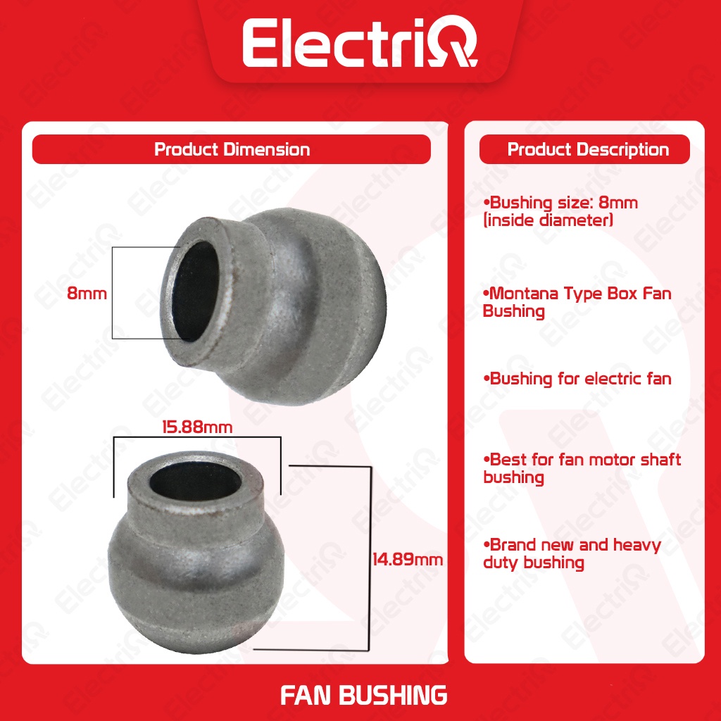 Electriq Universal 3D / Montana Type Bushing 8mm (Inside Diameter) for ...