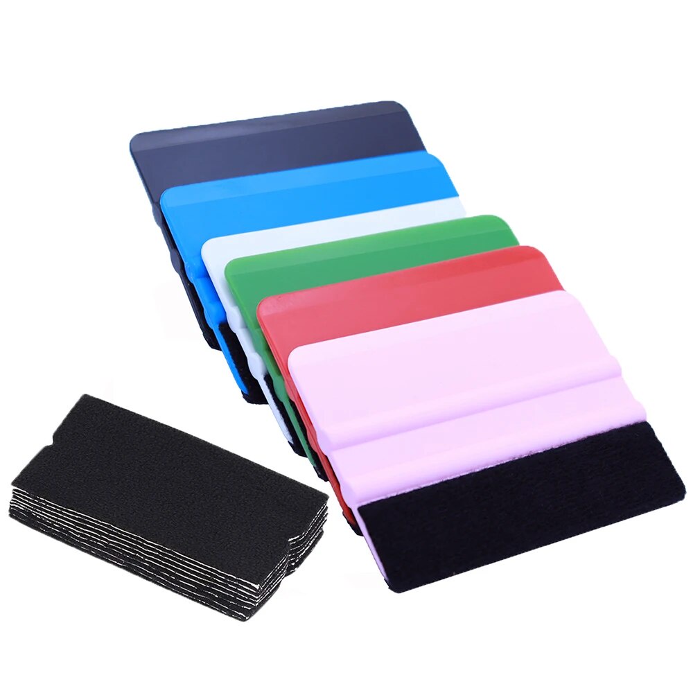 【TOFAR 20pcs Felt Edge Squeegee + Fabric Cloth Car Vinyl Wrap Decal