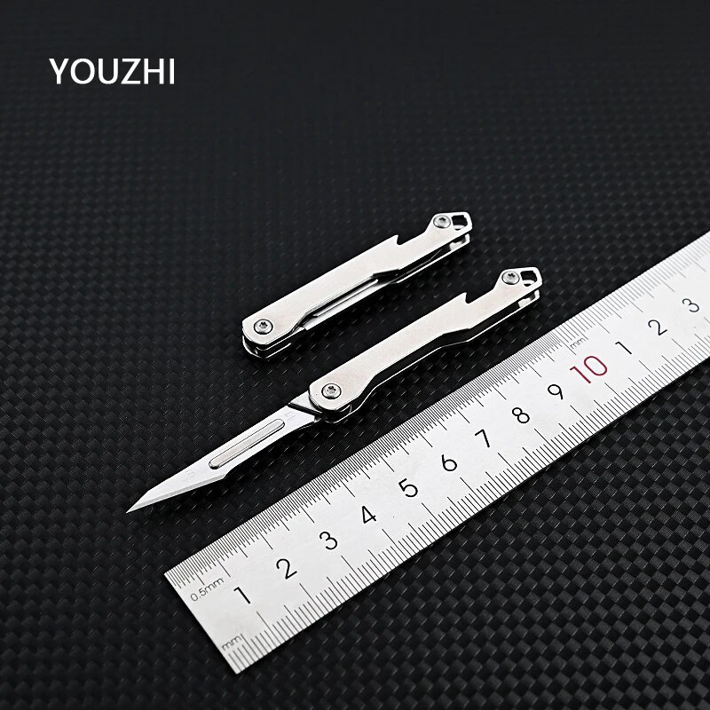 Mini Stainless Steel Scalpel Folding Scalpel EDC Quick Open Emergency ...