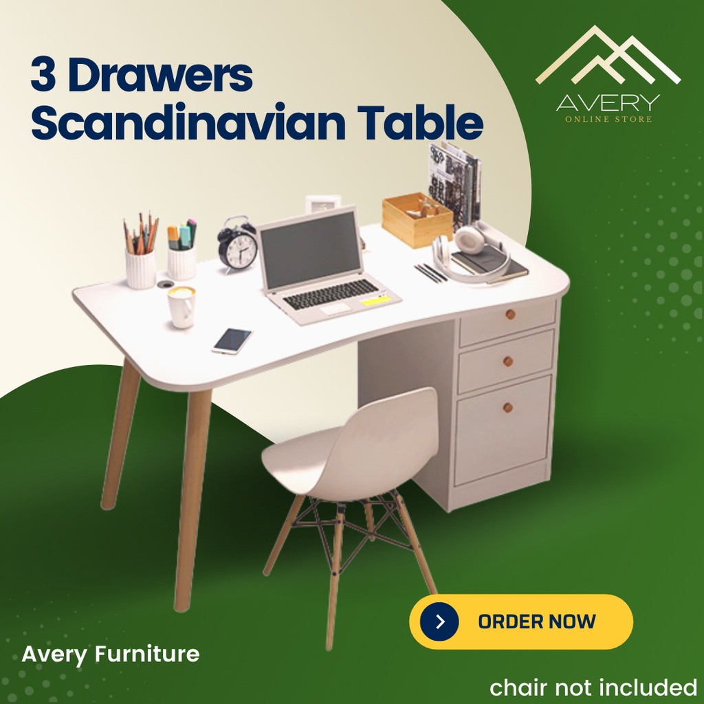 ☾Modern Scandinavian Home Office Study Table Computer Home Table
