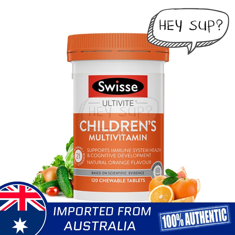 Swisse Ultivite Children's Multivitamin 120 Tablets Shopee Philippines