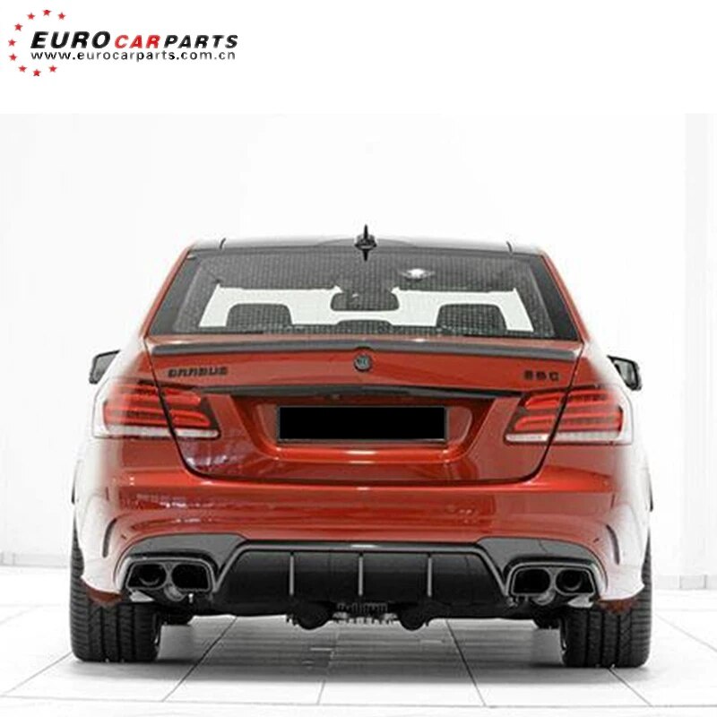 ♣E-CLASS W212 E63 / E63S B style carbon fiber material rear diffuser ...