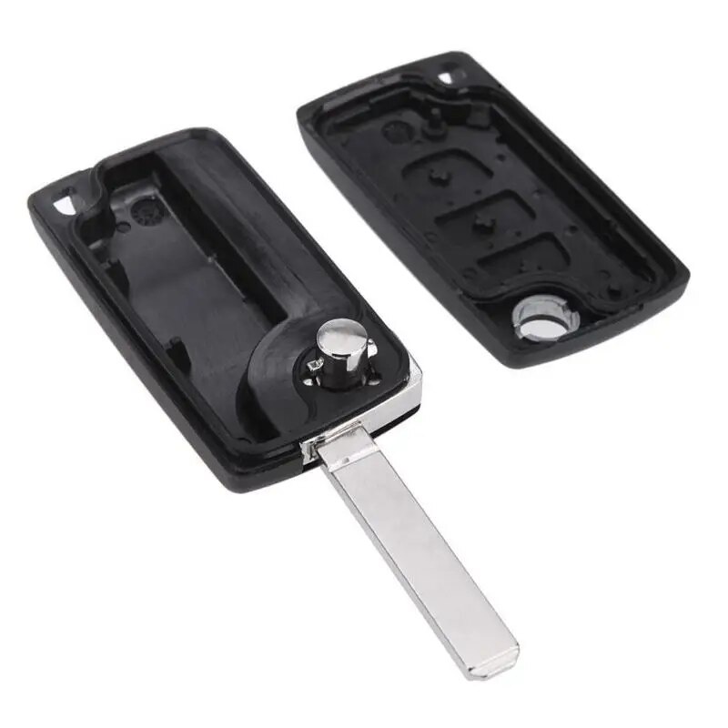 ☻3 Button Remote Key Case+Battery Holder Key Ring Remote Key Case For ...