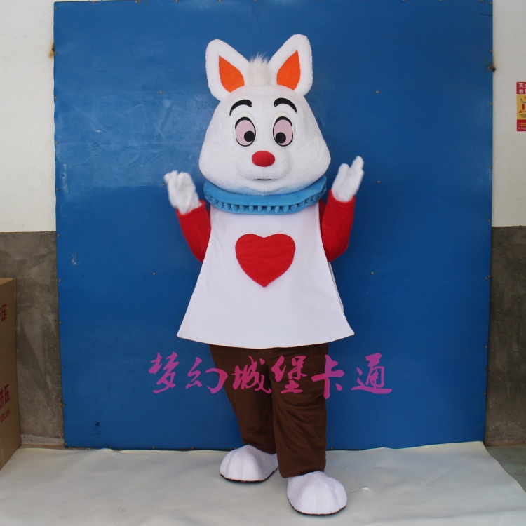 New Rabbit Mascot Cosplay Costume Fancy Dress Outfit Adult Hot Selling