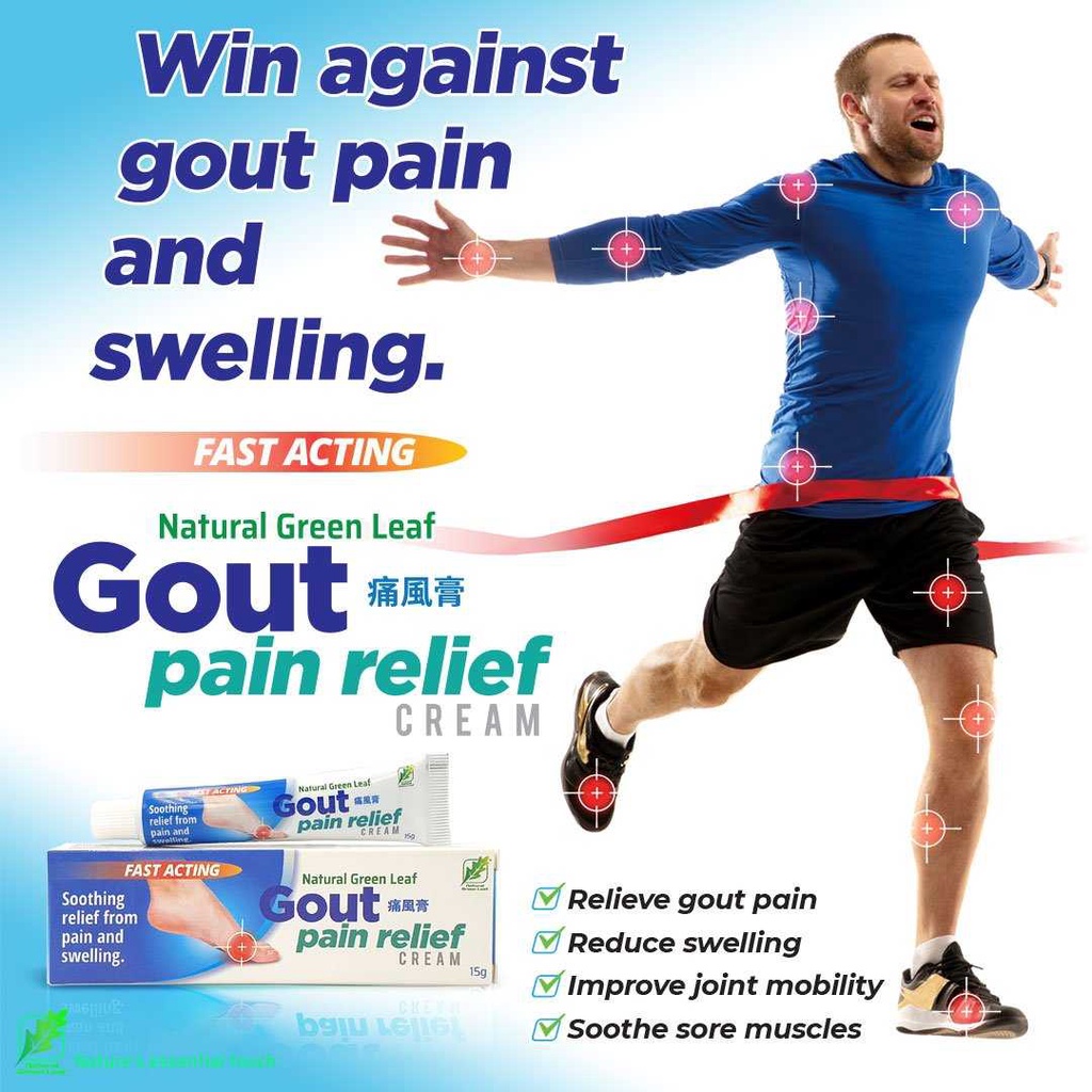 GOUT PAIN RELIEF CREAM 15g | Shopee Philippines