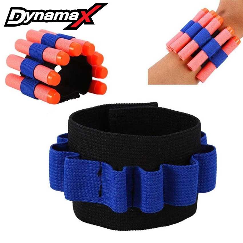 Dynamax Adjustable Wrist Storage Darts Strap Belt Bands for Nerf NStrike Elite Blaster Bullet