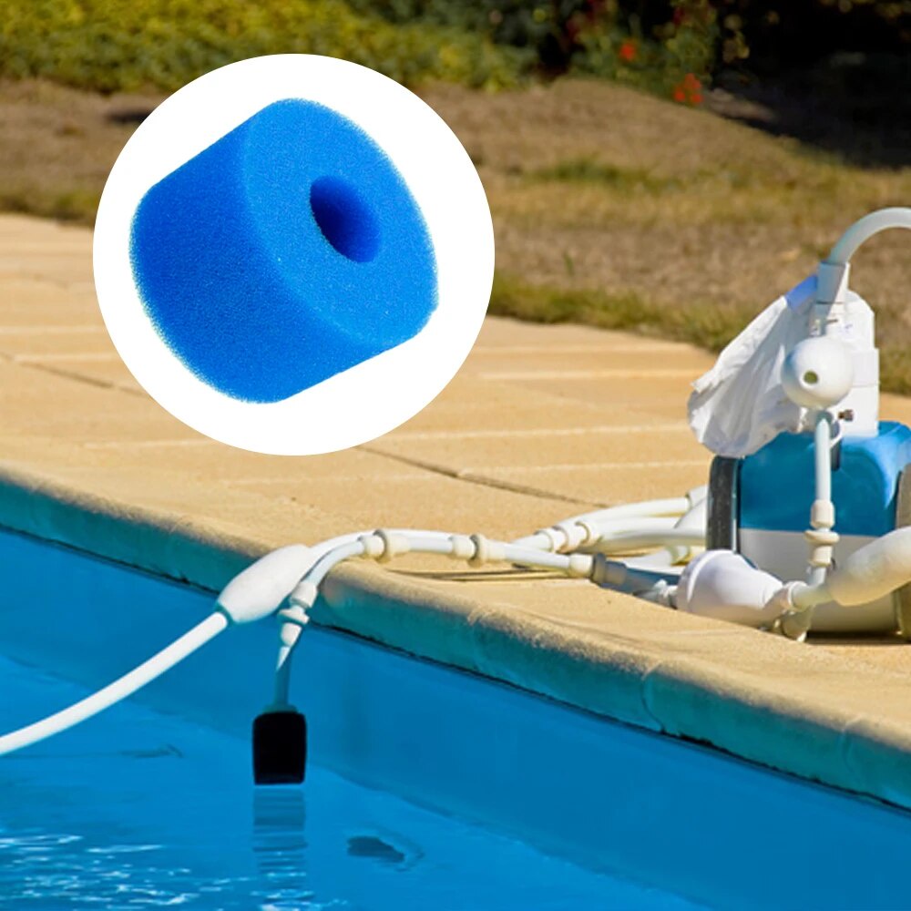 웃Washable Durable Pool Filter Sponge Cartridge Reusable Swimming Pool ...