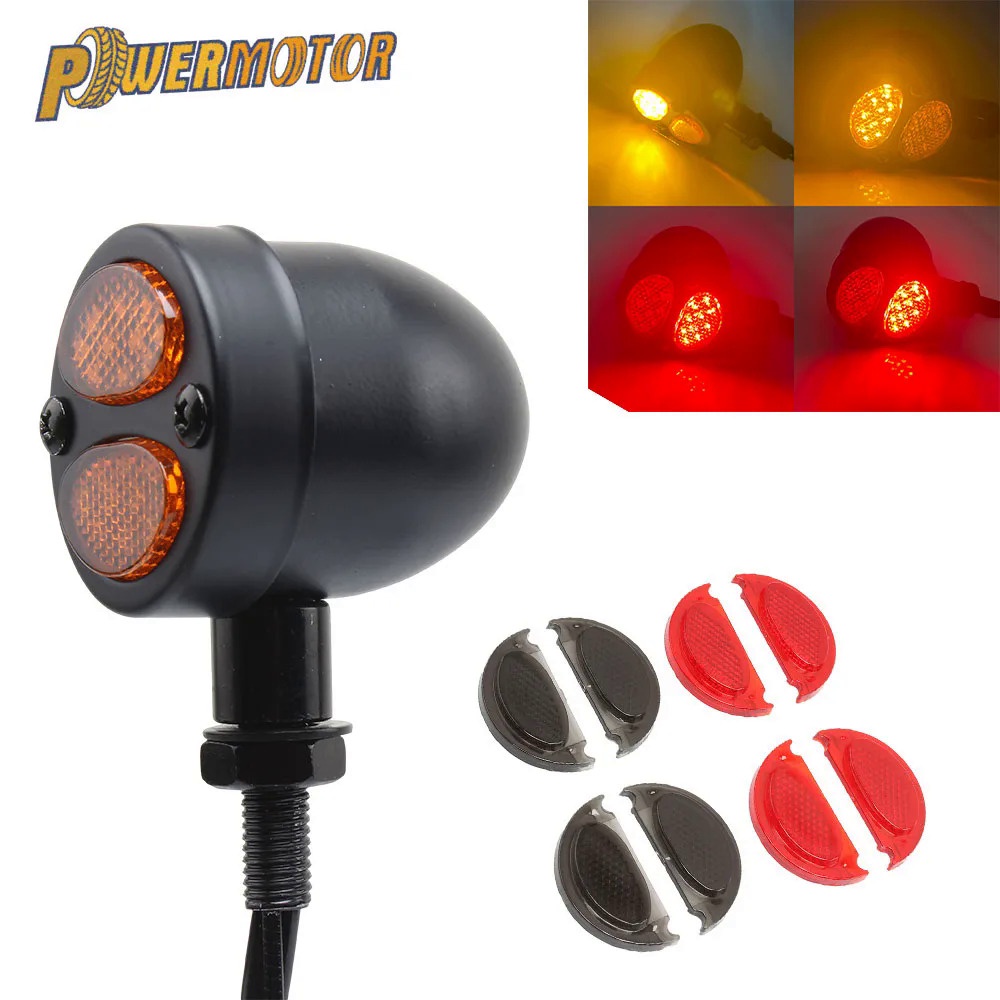 Motorcycle Turn Signal Cafe Racer Parts Rear Light for Yamaha Harley ...