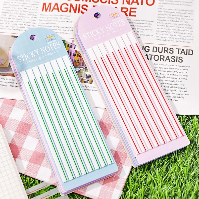 Ultra-Slim Sticky Note Transparent Color Index Sticker Student ...