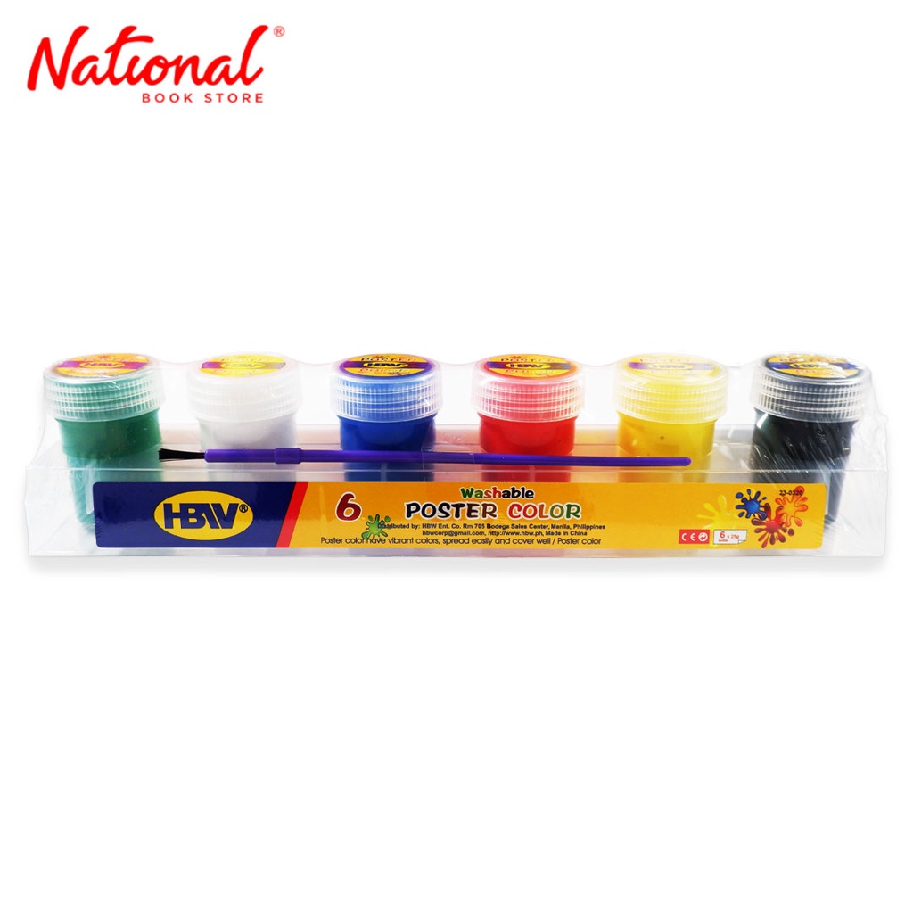 HBW Poster Color 6 Colors - Arts & Crafts - School Supplies | Shopee ...