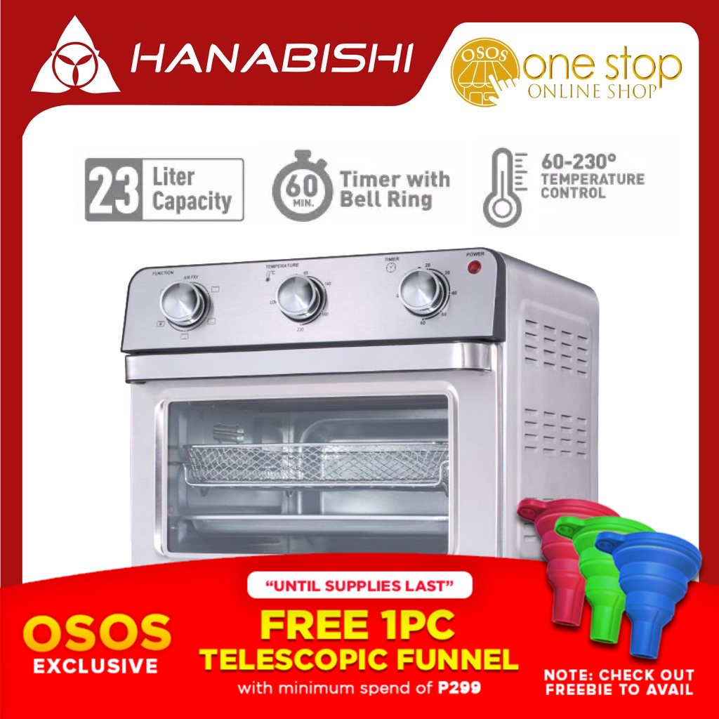 Hanabishi air on sale fryer rotisserie