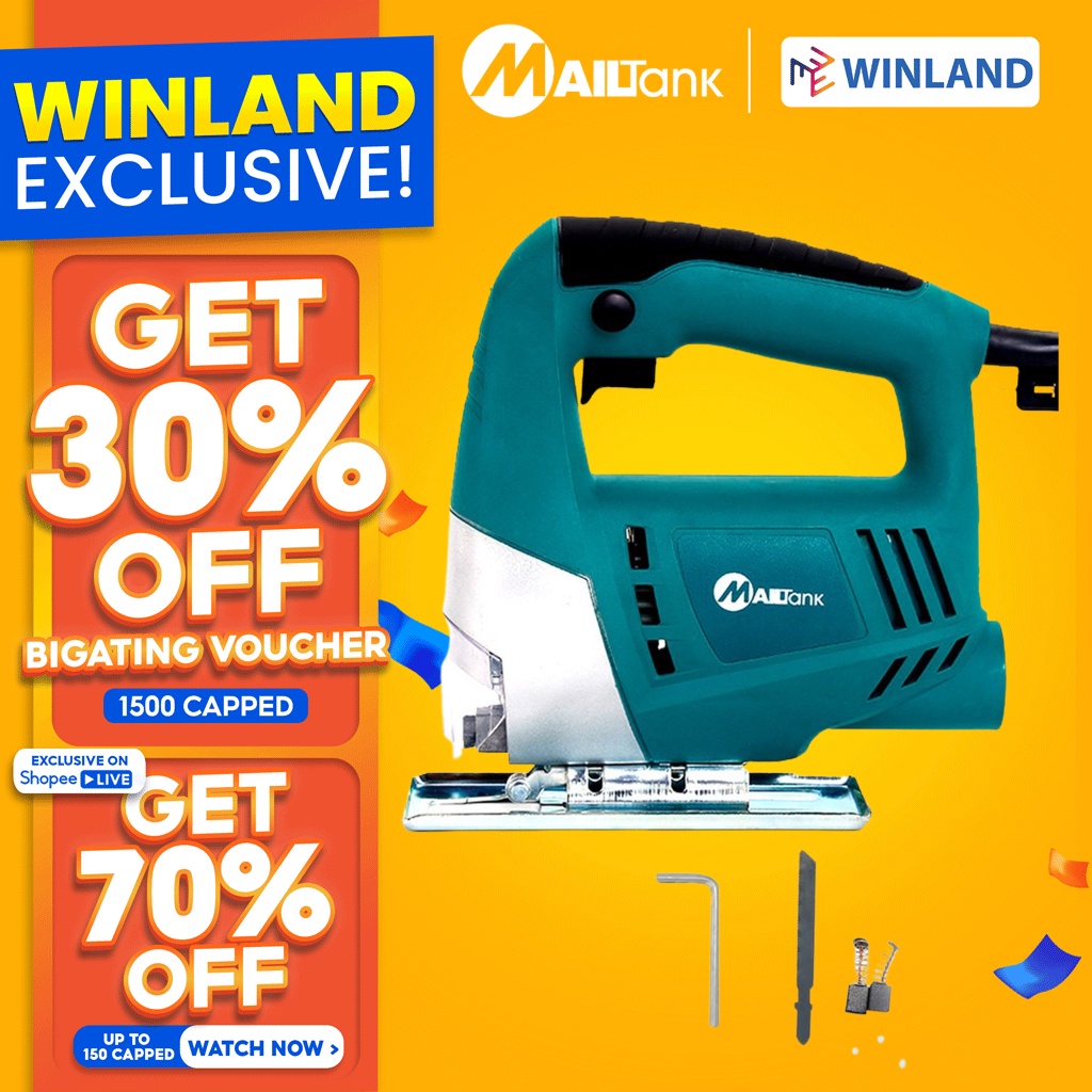 Mailtank by Winland Electric Jigsaw 550W Jig Saw w/ FREE Blade 4mm