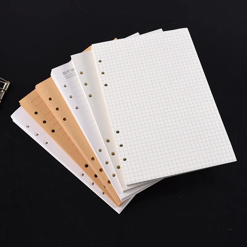 A5 A6 Notebook Refill Binder Inside Page Notebook Paper Loose Leaf Paper  Refill