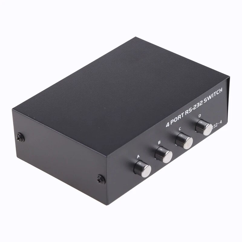 4 Port Rs232 Serial Port Switch Db9-pin COM Port Sharer Suitable For ...