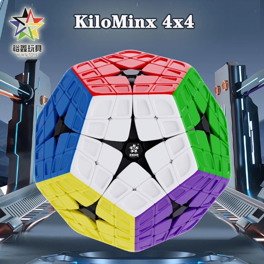 유YuXin Kilominx 4x4 Megamin HuangLong Dodecahedron Stickerless ...