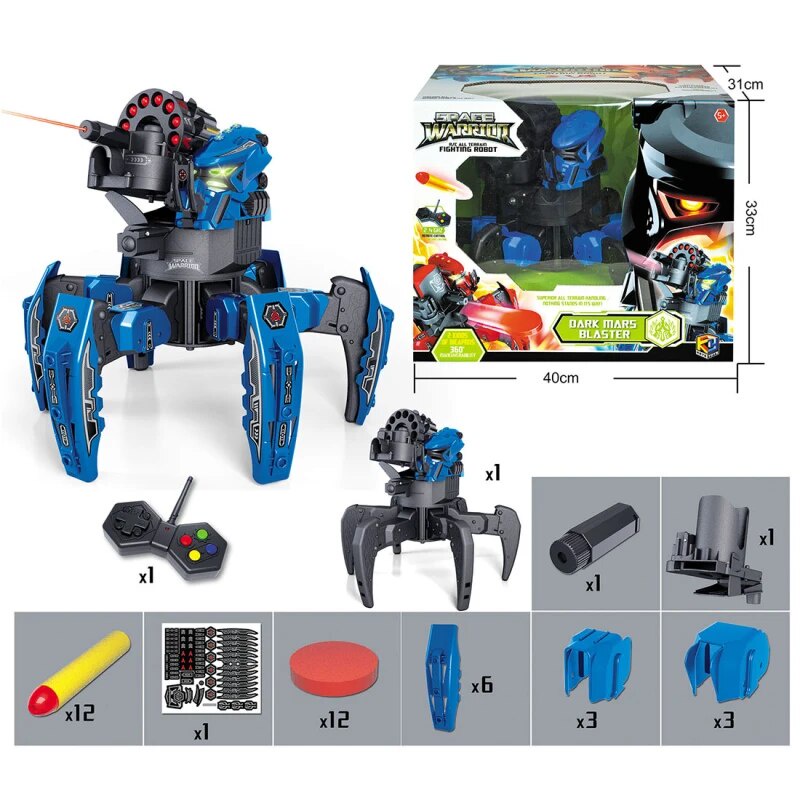 DIY Shooting Game Six-legged Spider Robot 2.4G Radio remote control ...