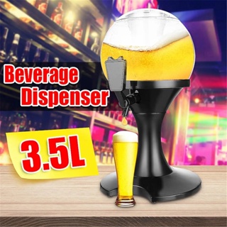 2.5L Beer Tower Dispenser Silver Drink Tower Beverage Dispenser for Bar  Family 