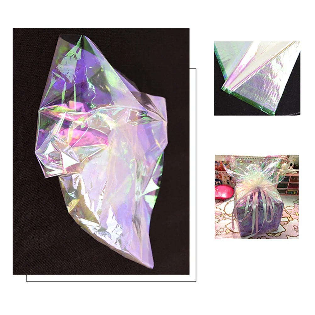 ☈20pcs Cellophane Wrap Coloured Rainbow Florist Cellophane Sheets& Gift