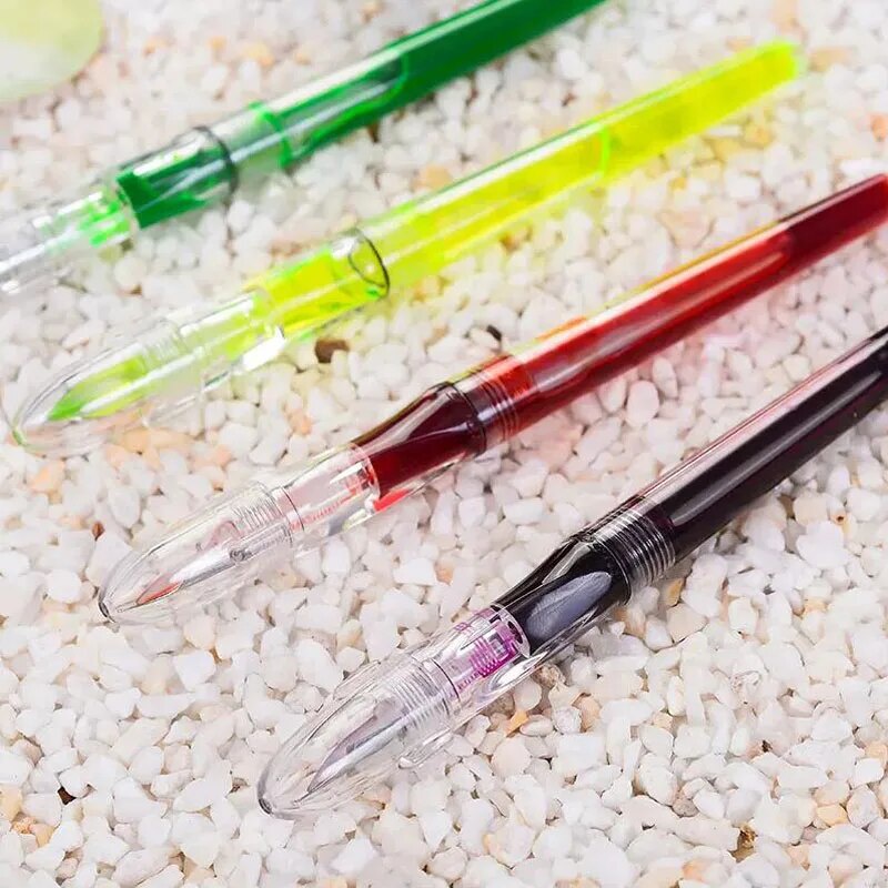 Large Ink Capacity Transparent Eyedropper Fountain Pen Visible Eye
