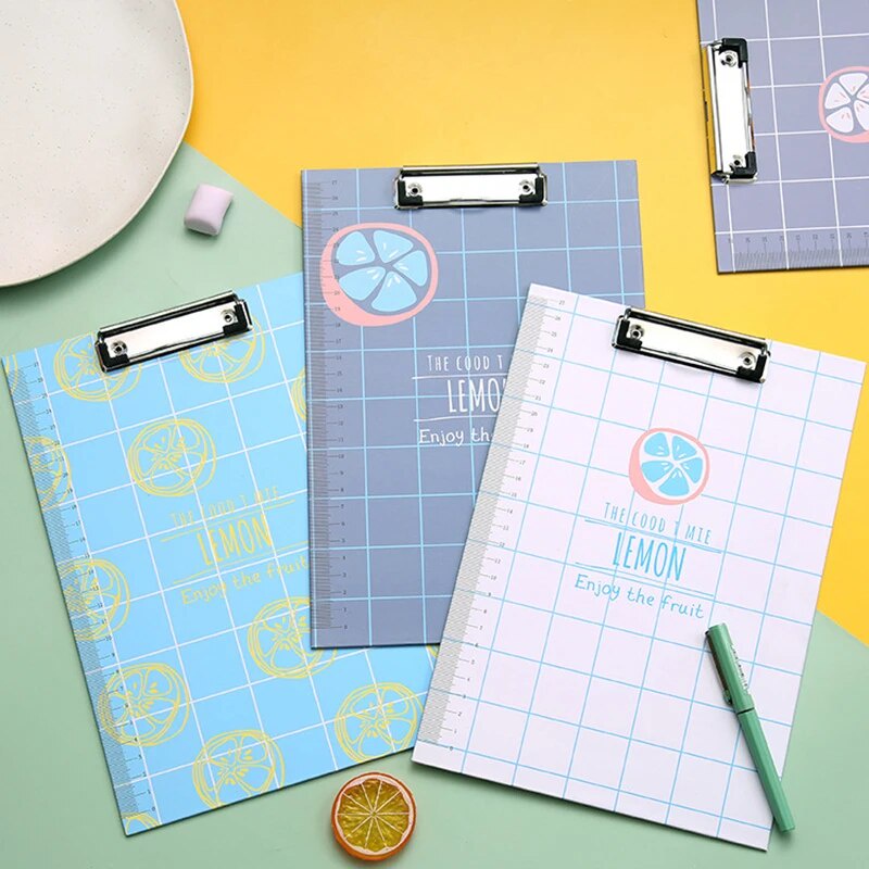 Clipboards With Side Ruler Cute Durable Strong Flat Clip Office ...