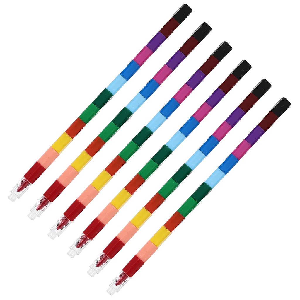 ☪Crayons Crayon Kids Stackable Wax Bulk Rainbow Adult Painting Coloring
