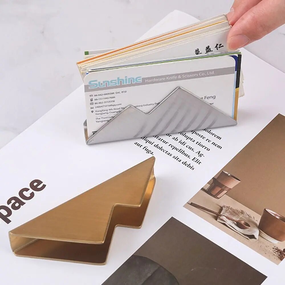 Metal Business Card Box Storage Name Tag Display Rack Display Stand ...