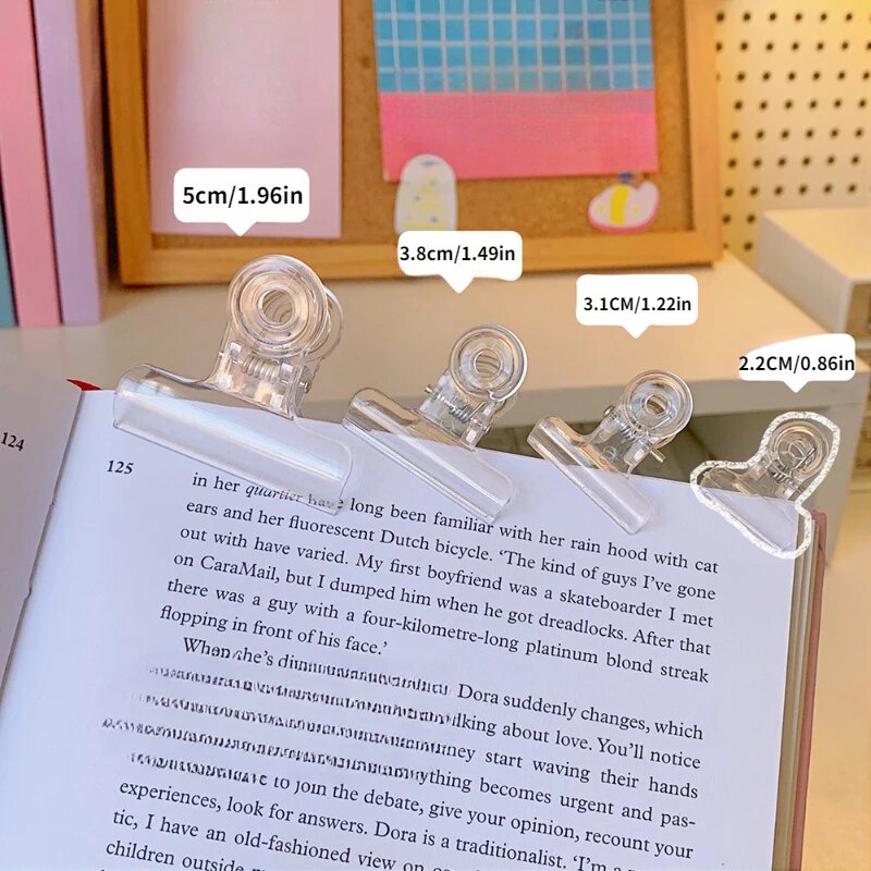 Simple Transparent Paper Clip Student Test Paper Sorting Binder Clip ...