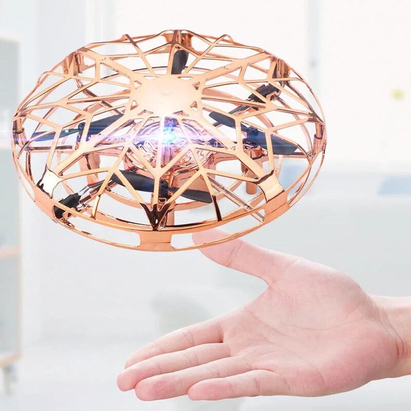 Mini remote control flying saucer hand induction infrared remote ...