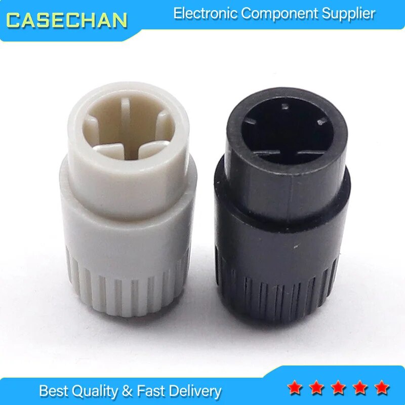 10 plug-in 180-degree potentiometer half shaft plastic knob cap plastic ...