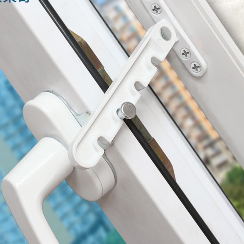 Window Limiter Latch Position Stopper Casement Wind Brace Home Security