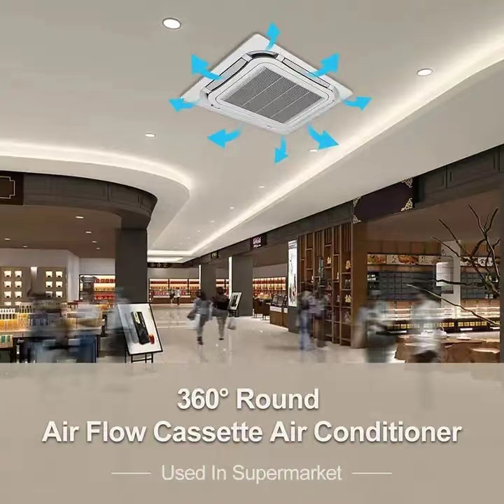 GREE Mini Split Air Conditioner 360 Degree Air Discharge Cassette ...