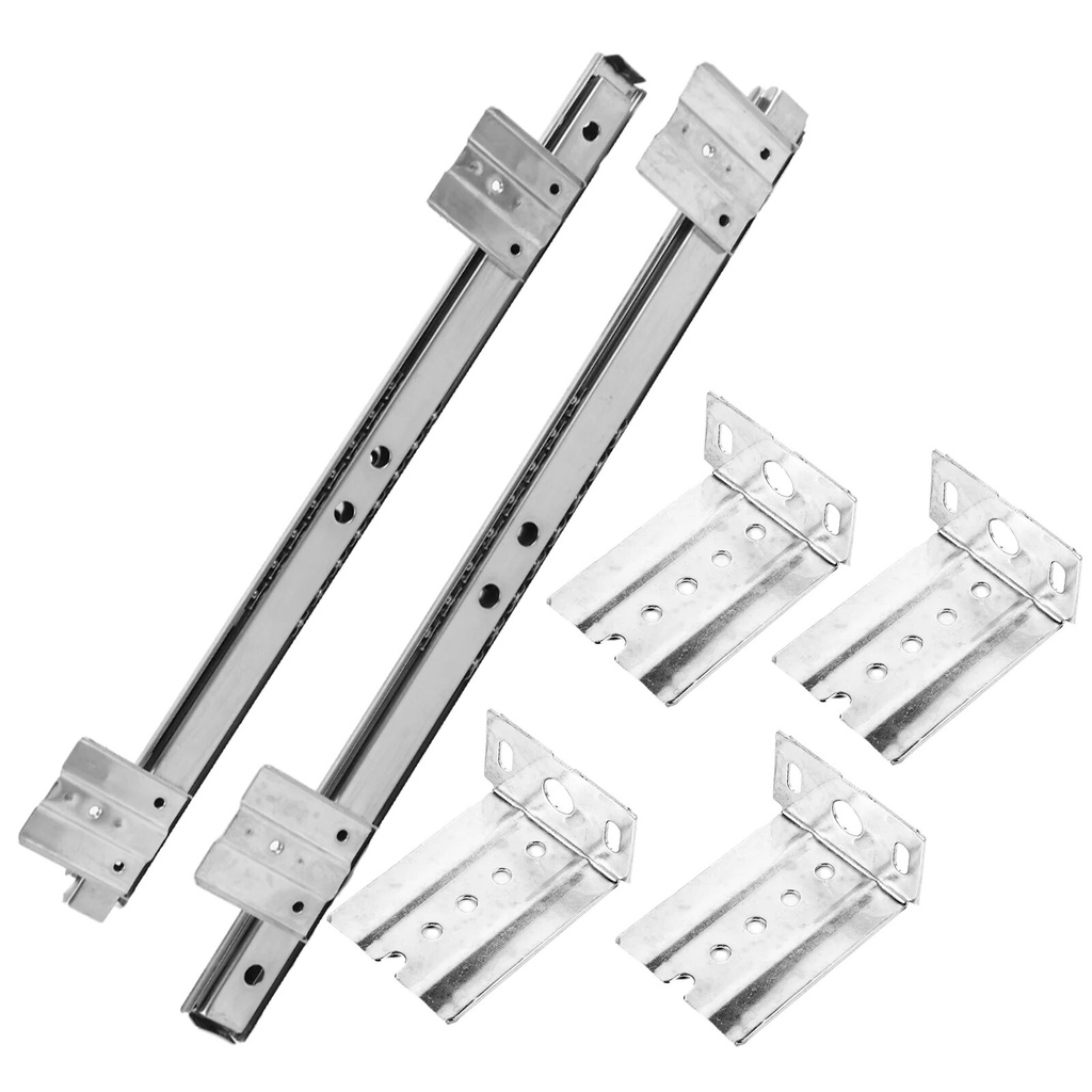Computer Keyboards Full Extension Bearing Slides PC Tray Rails Drawer ...