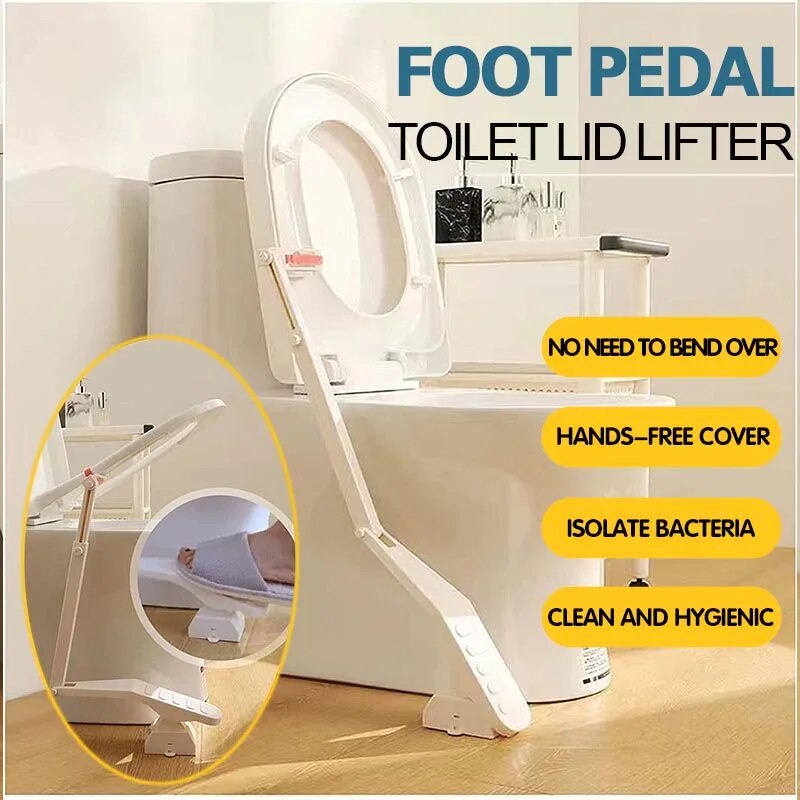 76I Universal Touchless Toilet Lid Lifter Antidirty Footoperated