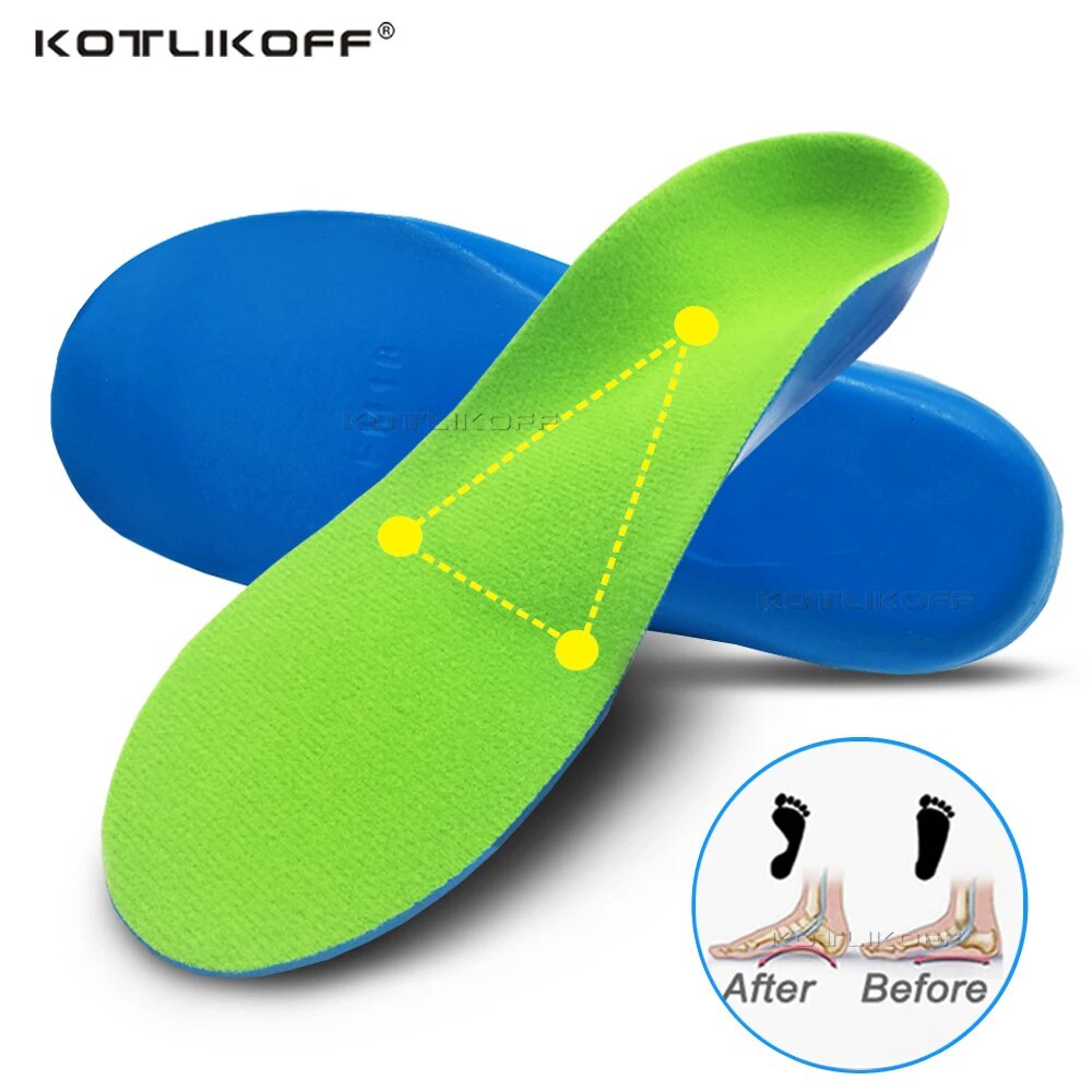 70A Orthopedic Insoles For Kids Hard Arch Support Orthotics Insoles Flat Feet Cubitus Varus XO