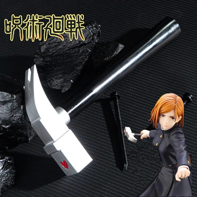 64S Anime Jujutsu Kaisen Nobara Kugisaki Cosplay Weapon Hammer Prop ...