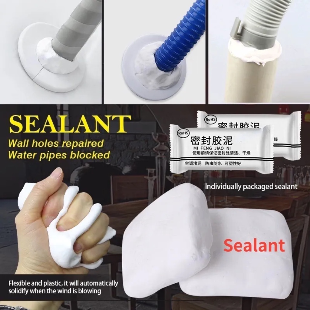 Waterproof Sealant Cement Clay Mud Wall Holes Bathroom Roof Leak Sewer