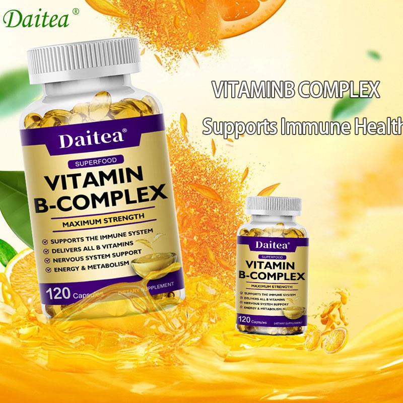 B Complex Capsules Multivitamins Reduce Stress Improve Mood Support ...