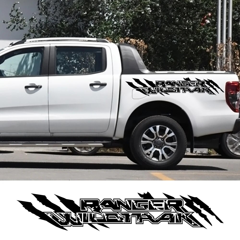 467 Car Stickers Pickup Trunk Side Decals For Ford Ranger Raptor ...