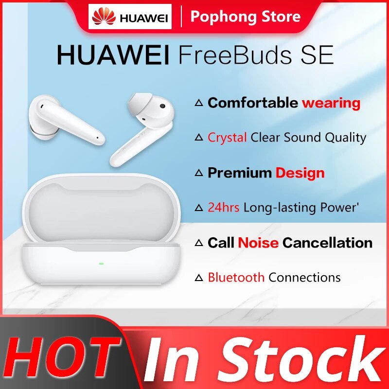 Huawei FreeBuds SE Wireless Headphones Crystal Clear Sound Call