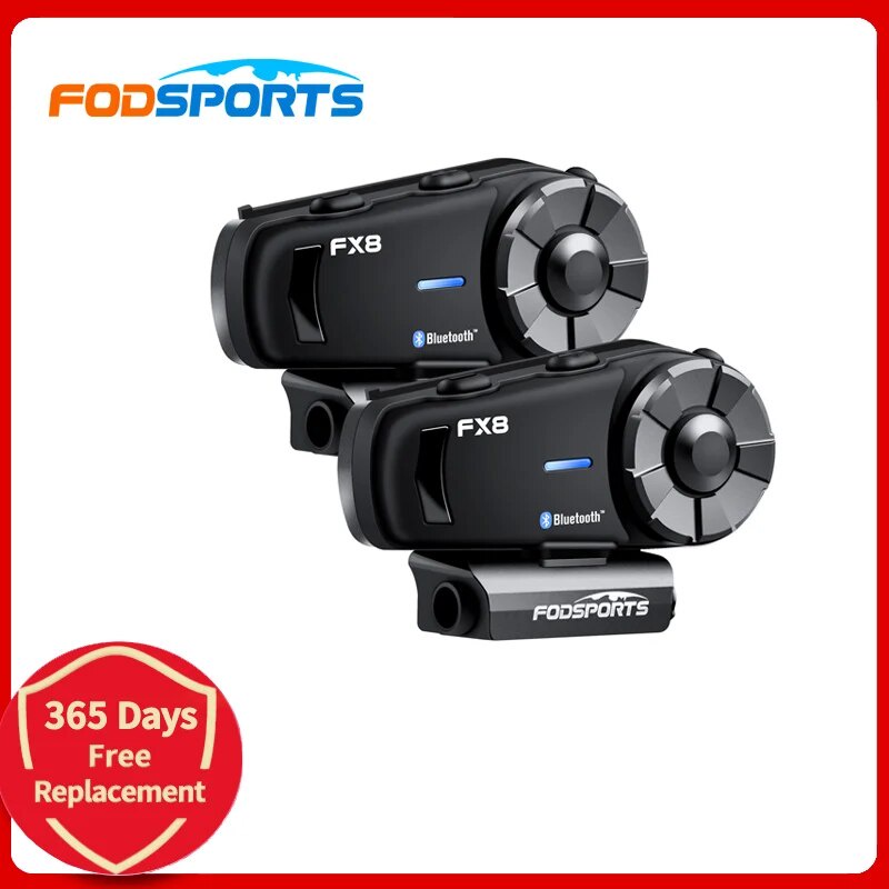 57l 2PCS Fodsports FX8 Motorcycle Helmet Wireless Bluetooth