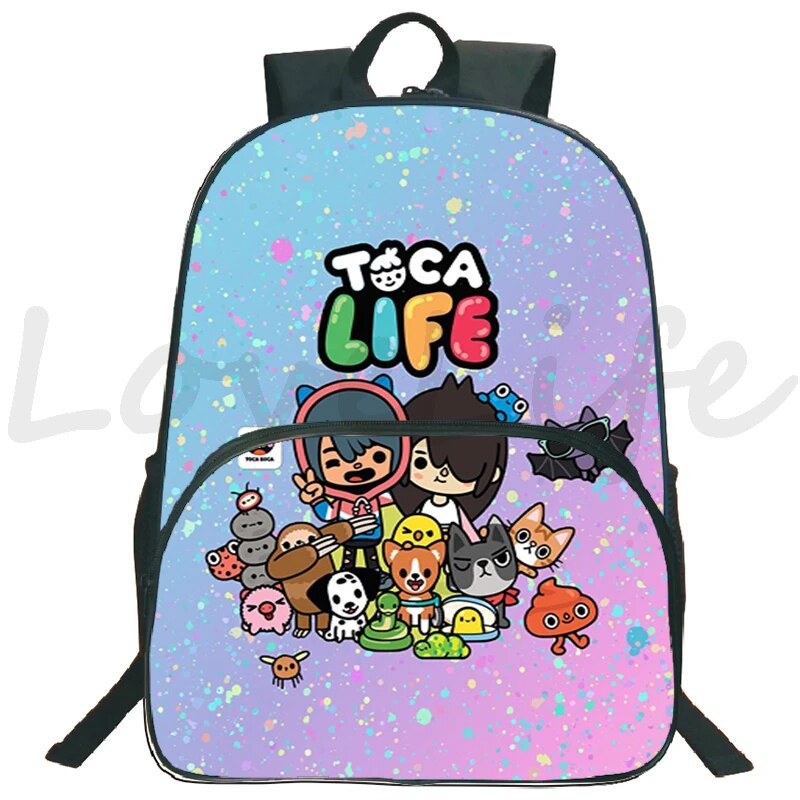 13V Toca Boca Life World Backpack Toca Boca Schoolbags Boys Girls Anime ...