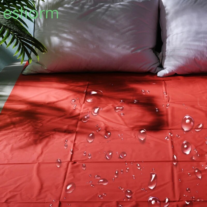 22v Adult Waterproof Bed Sheet PVC Hypoallergenic Mattress Cover SPA Push oil Massage Bedding